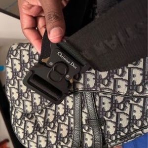 COPY - Saddle bag Dior Beige and Black Dior Oblique Jacquard